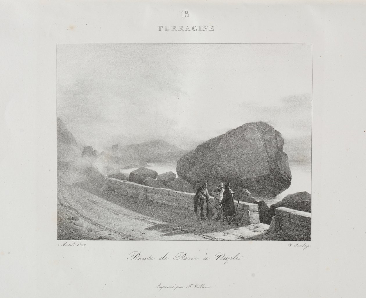 Cesta do Itálie v roce 1822 od Jean Baptiste Isabey