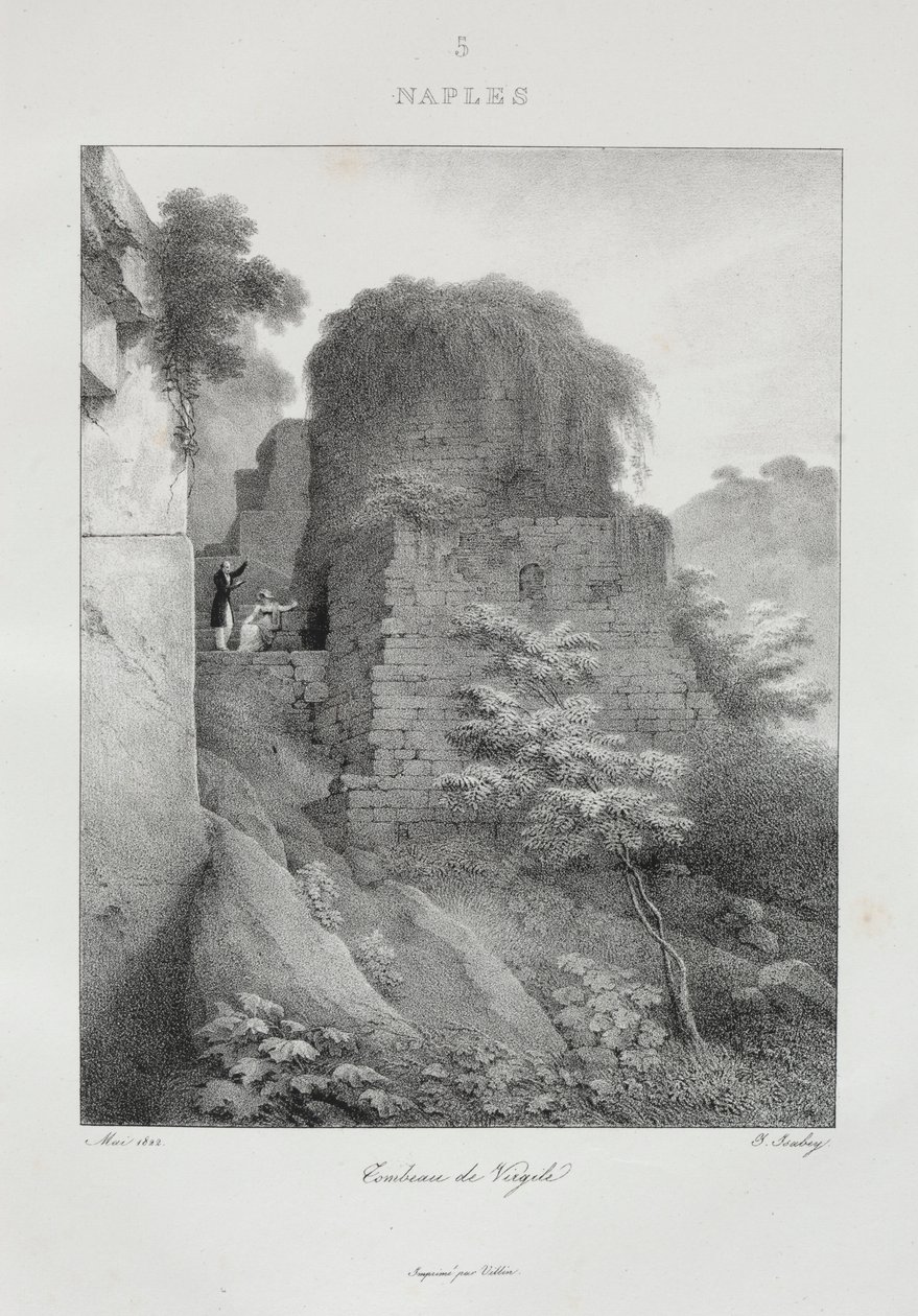 Voyage en Italie v letech 1822, 1833. od Jean Baptiste Isabey
