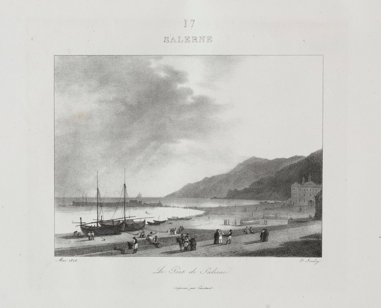 Voyage en Italie v letech 1822, 1833. od Jean Baptiste Isabey