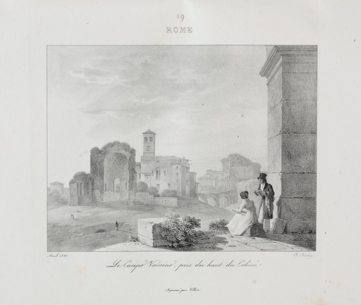Cesta do Itálie v roce 1822, 1833. od Jean Baptiste Isabey