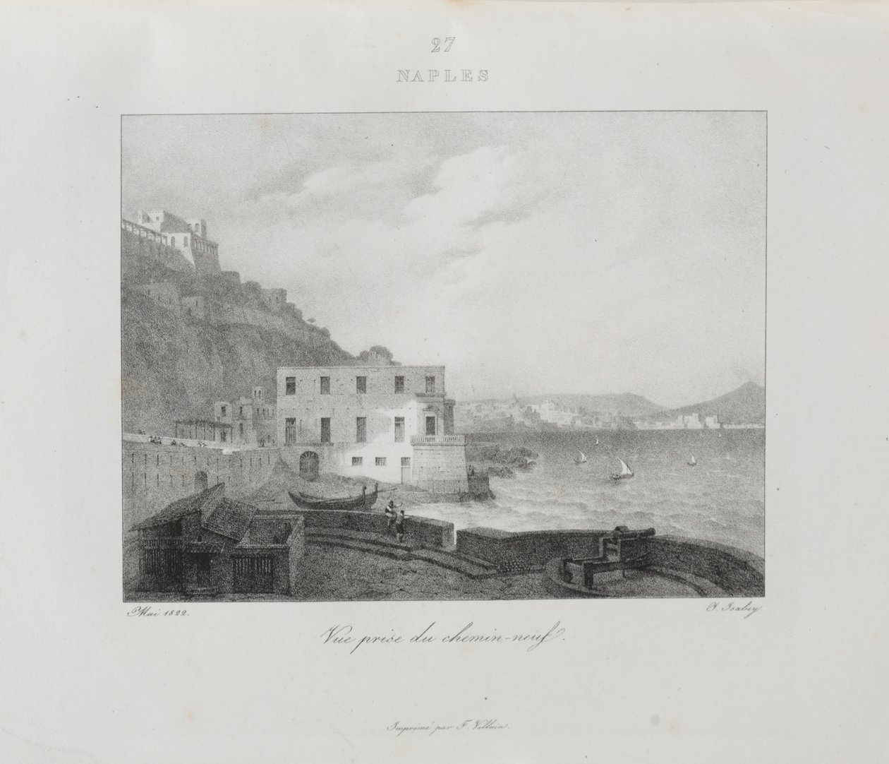 Cesta do Itálie v roce 1822, 1833. od Jean Baptiste Isabey
