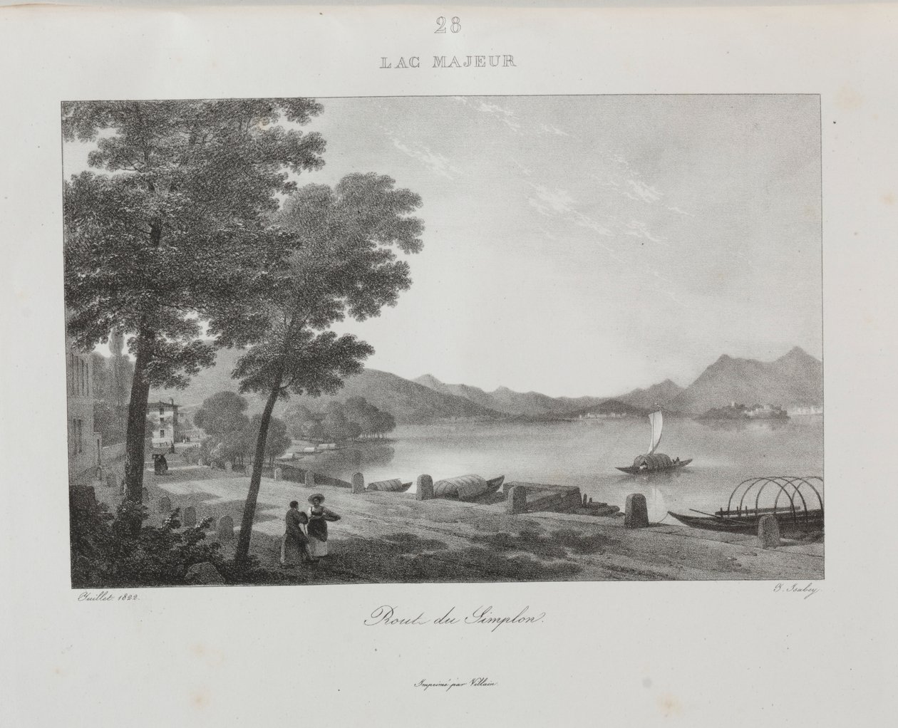 Cesta do Itálie v roce 1822, 1833. od Jean Baptiste Isabey
