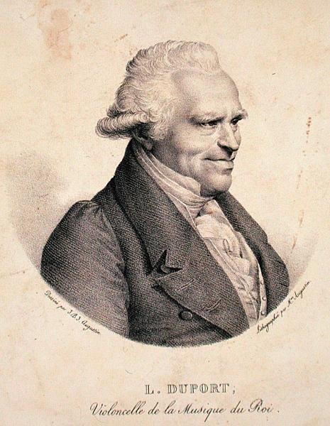 Jean-Louis Duport (1749-1819) rytý Madame Augustin (litho) od Jean Baptiste Jacques (after) Augustin
