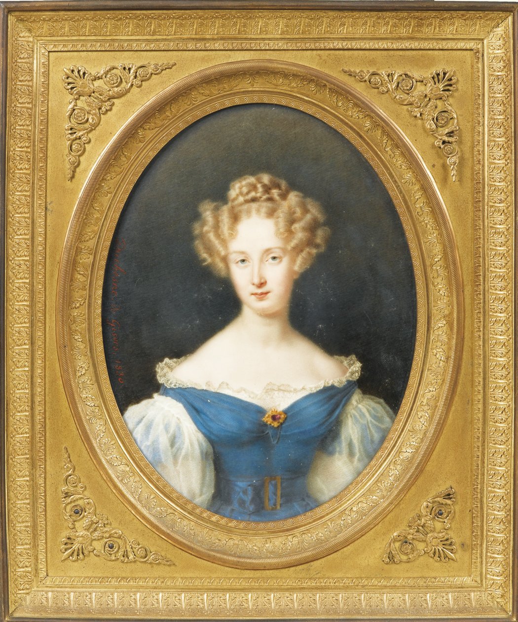 Princezna Louise Orléans 1812-1850, pozdější královna choť Belgičanů, 1830 od Jean Baptiste Joseph Duchesne