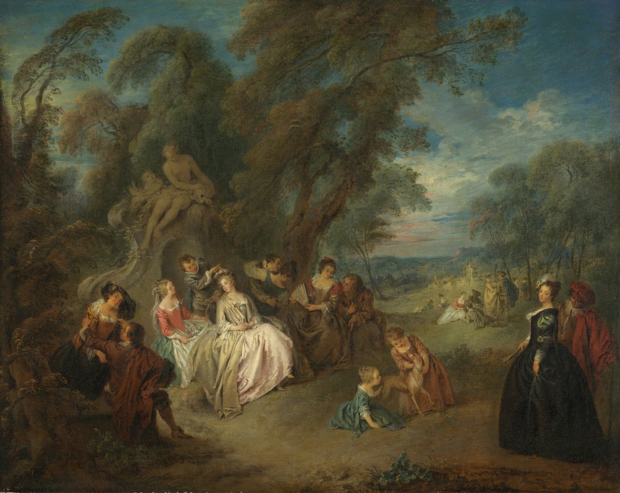 Zahradní slavnost od Jean Baptiste Joseph Pater