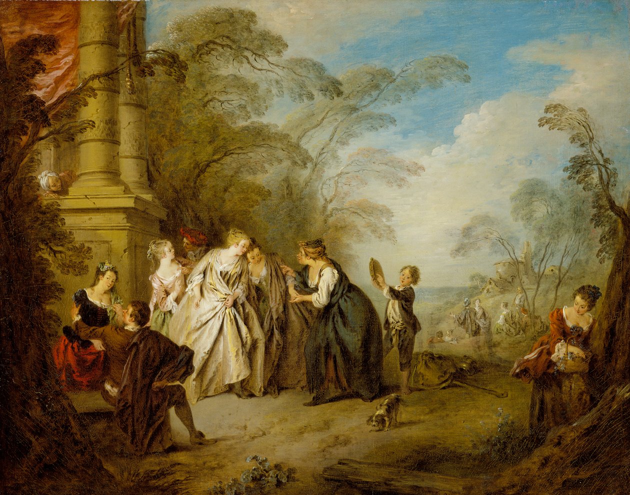 The Fortune Teller, 1731 od Jean Baptiste Joseph Pater