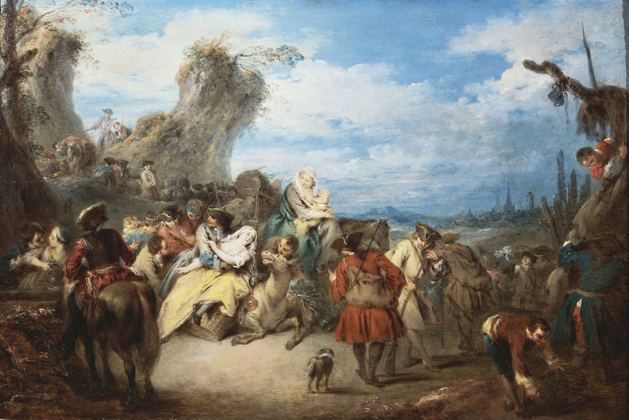 Pochod vojsk, zvaný válka od Jean Baptiste Joseph Pater