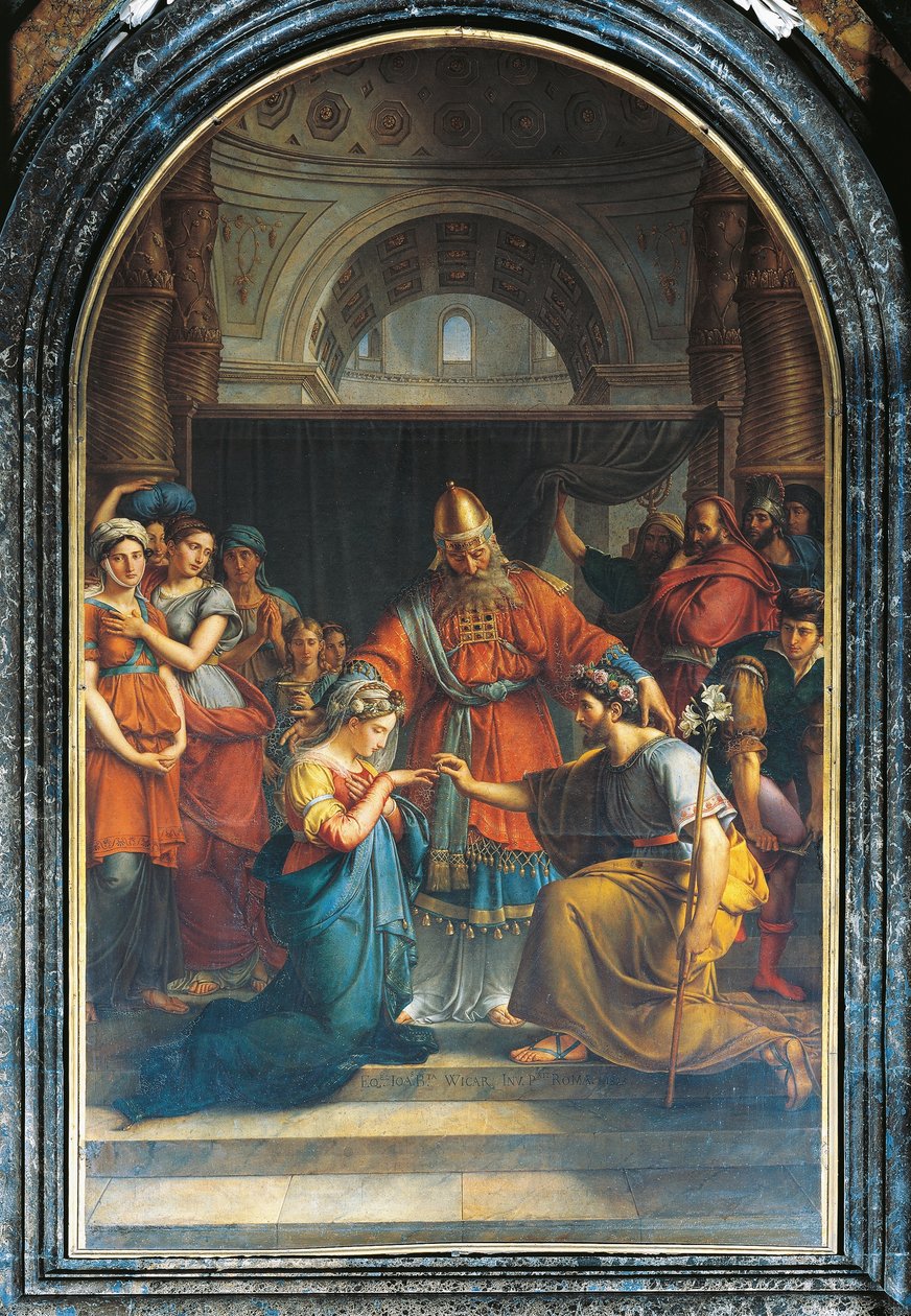 Sňatek panny od Jean Baptiste Joseph Wicar