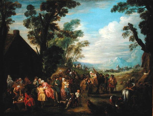 Odchod do války od Jean Baptiste Joseph attr. to Pater