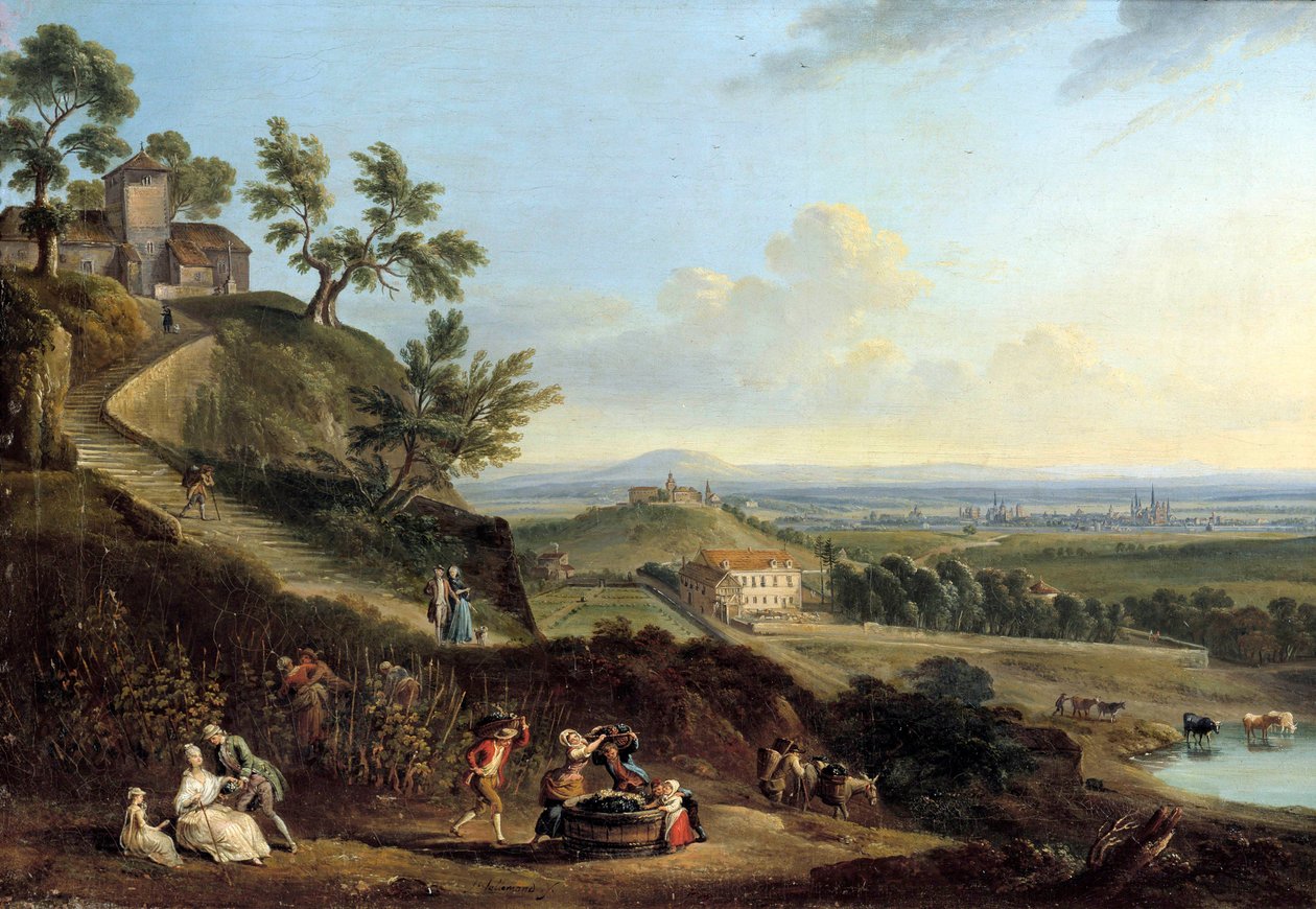 Krajinomalba Jean Baptiste Lallemand (1710-1803) od Jean Baptiste Lallemand
