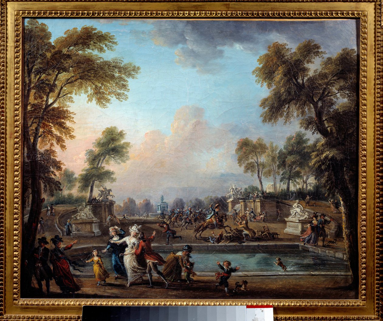 Svěření prince z Lambescu v Jardin des Tuileries 12. července od Jean Baptiste Lallemand