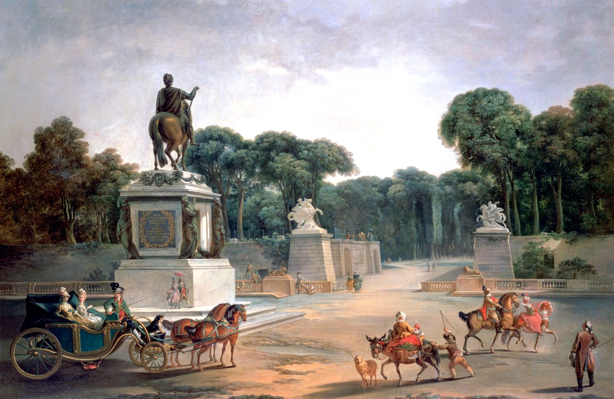 Vstup do paláce Ludvíka XV, 1775 od Jean Baptiste Le Prince