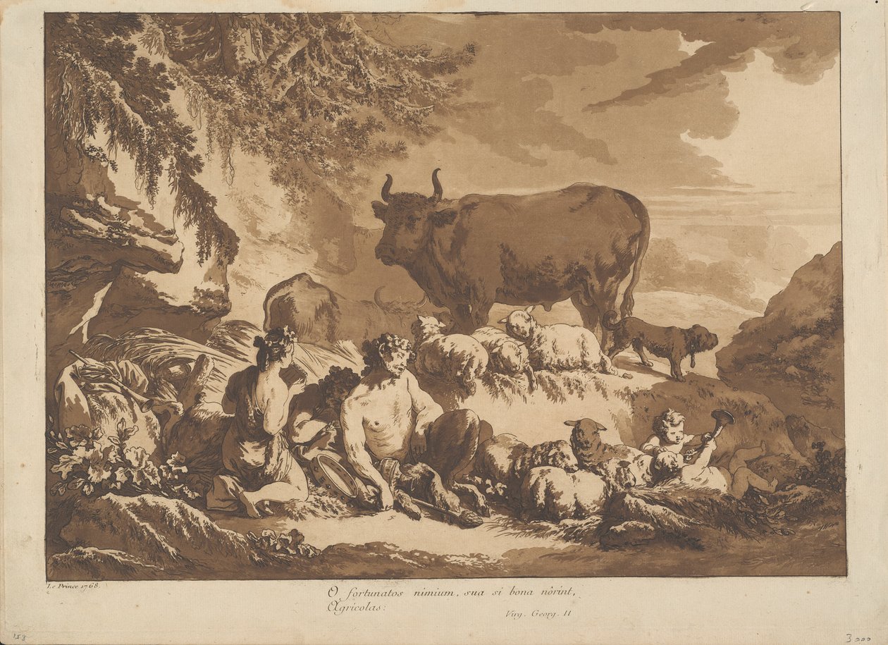 Ó, jak nesmírně šťastní by mohli být farmáři, kdyby jen spočítali svá požehnání od Jean Baptiste Le Prince