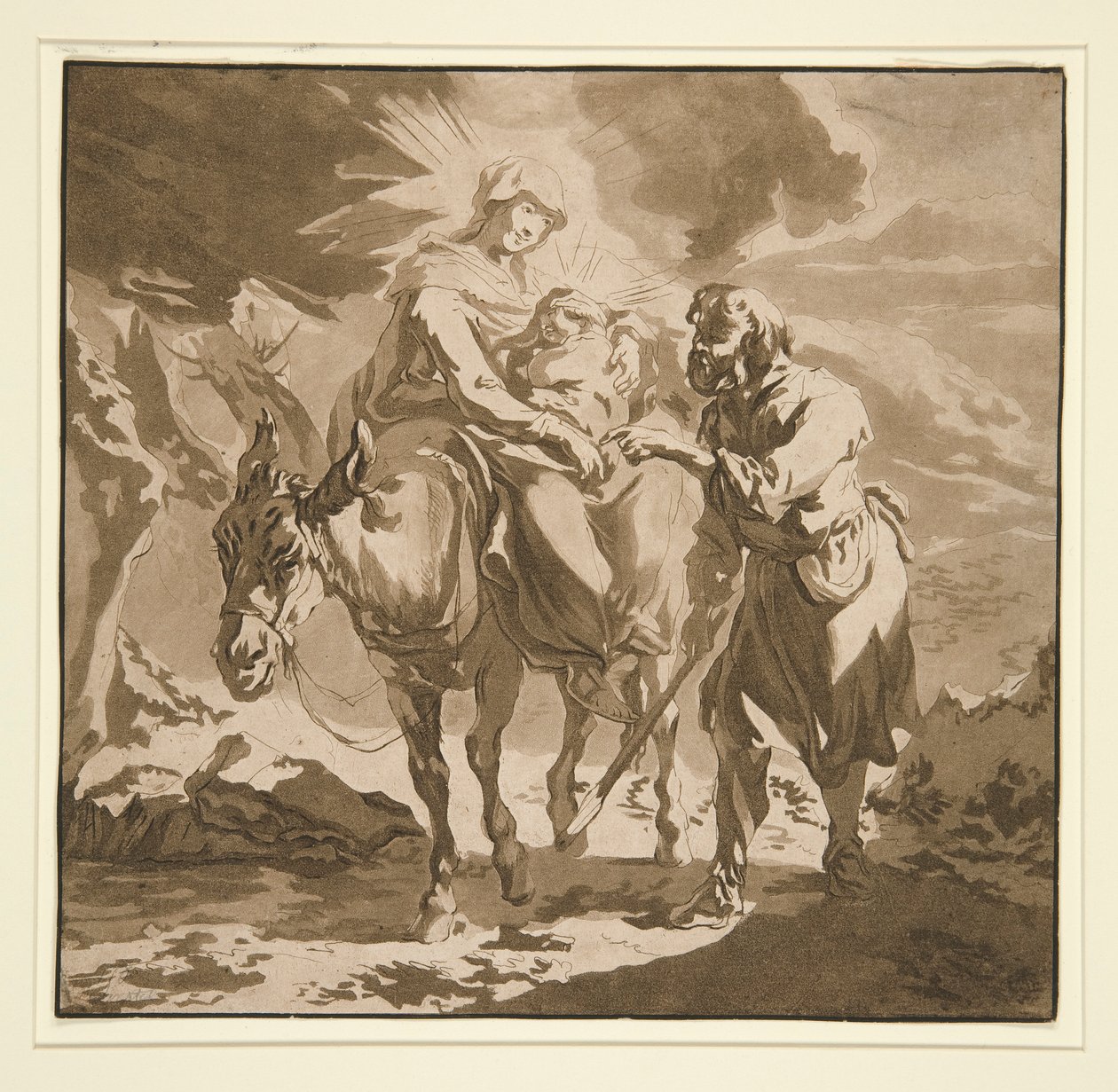 Útěk do Egypta od Jean Baptiste Le Prince