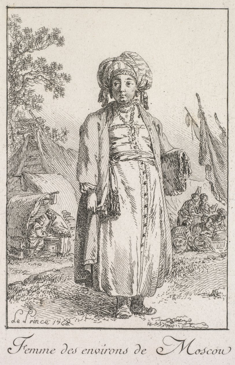 Žena z předměstí Moskvy, 1768. od Jean Baptiste Le Prince