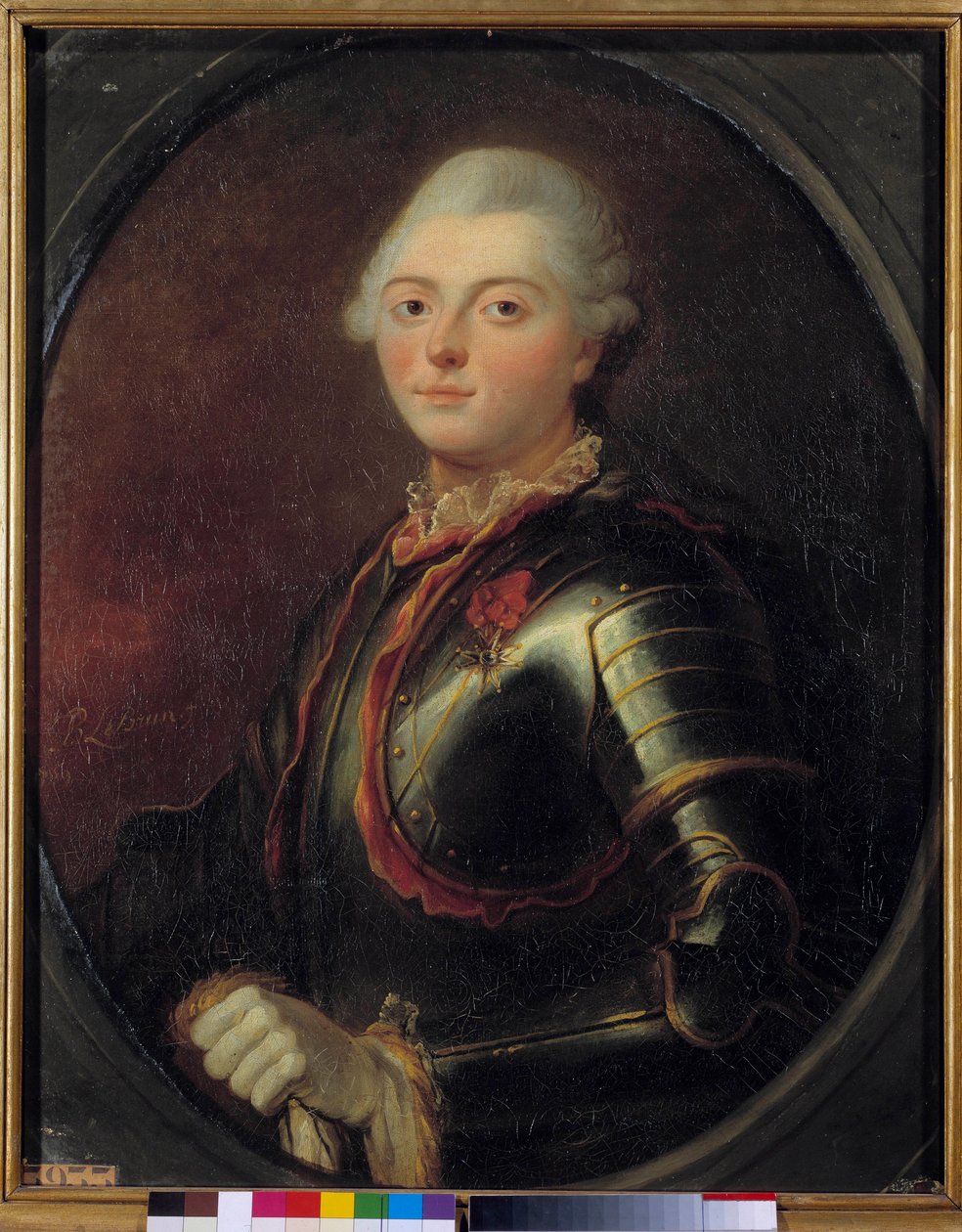 Portrét admirála Charlese Henriho Theodata, hraběte z Estaing (1729-1794) Obraz Jeana Baptista Bruna (1748-1813) 1769. Rozměr 0,83 x 0,66 m Versailles, Musee du Chateau od Jean Baptiste Lebrun