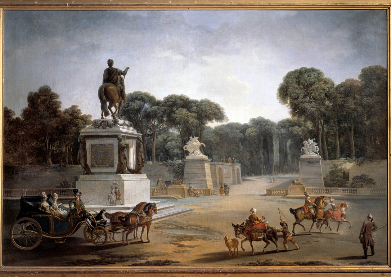 Place Louis XV Pohled na Place Louis XV současné Place de la Concorde v Paříži. Obraz Jean-Baptiste Leprince (1734-1781) od Jean Baptiste Leprince