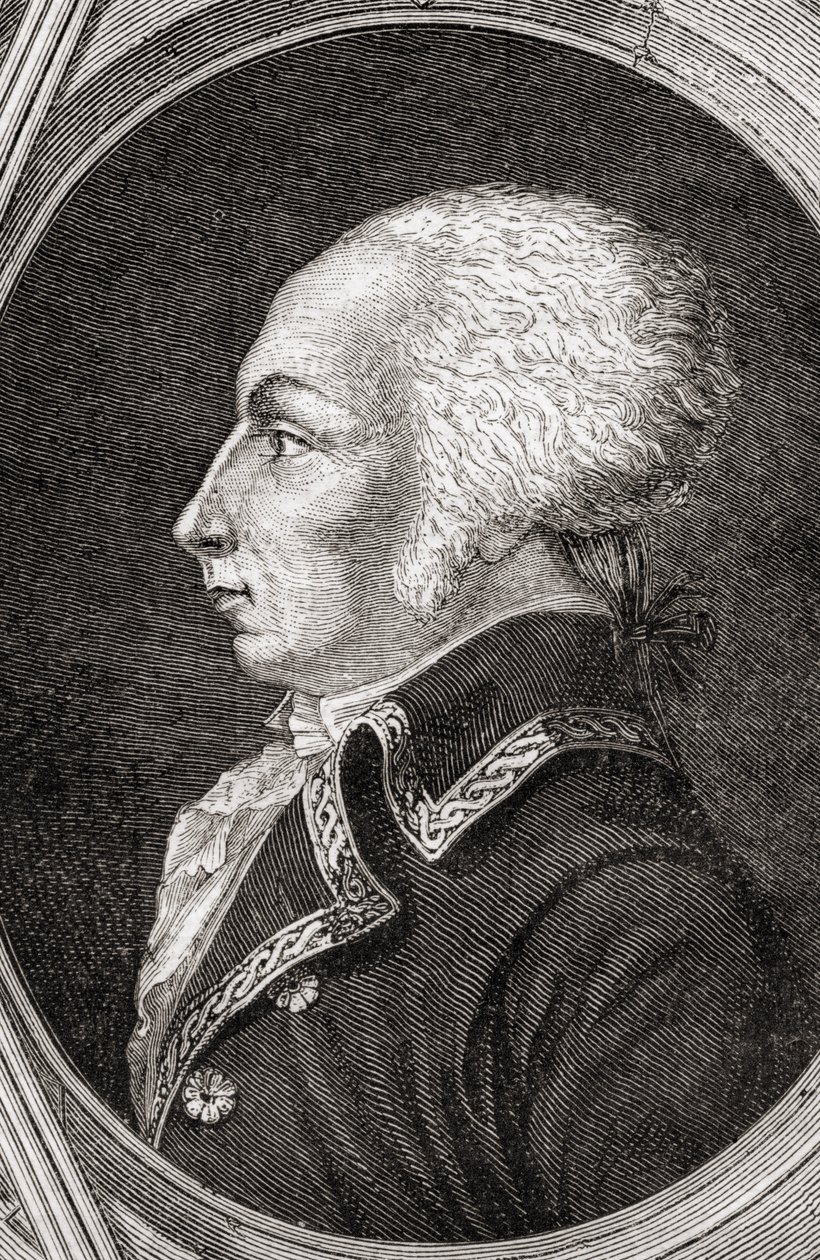 Francois Christophe Kellermann, vyrytý Pannemaker-Ligny, z „Histoire de la Revolution Francaise“ od Louise Blanca (1811-82) od Jean Baptiste Lienard