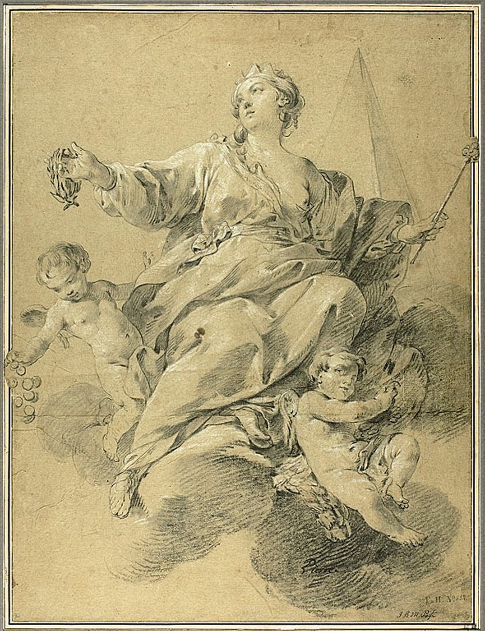 Alegorie vítězství od Jean Baptiste Marie Pierre