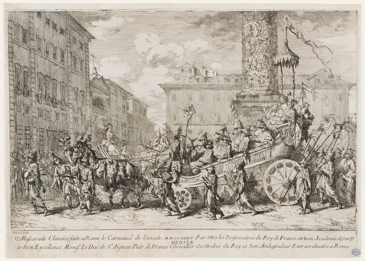 Čínská maškaráda od Jean Baptiste Marie Pierre