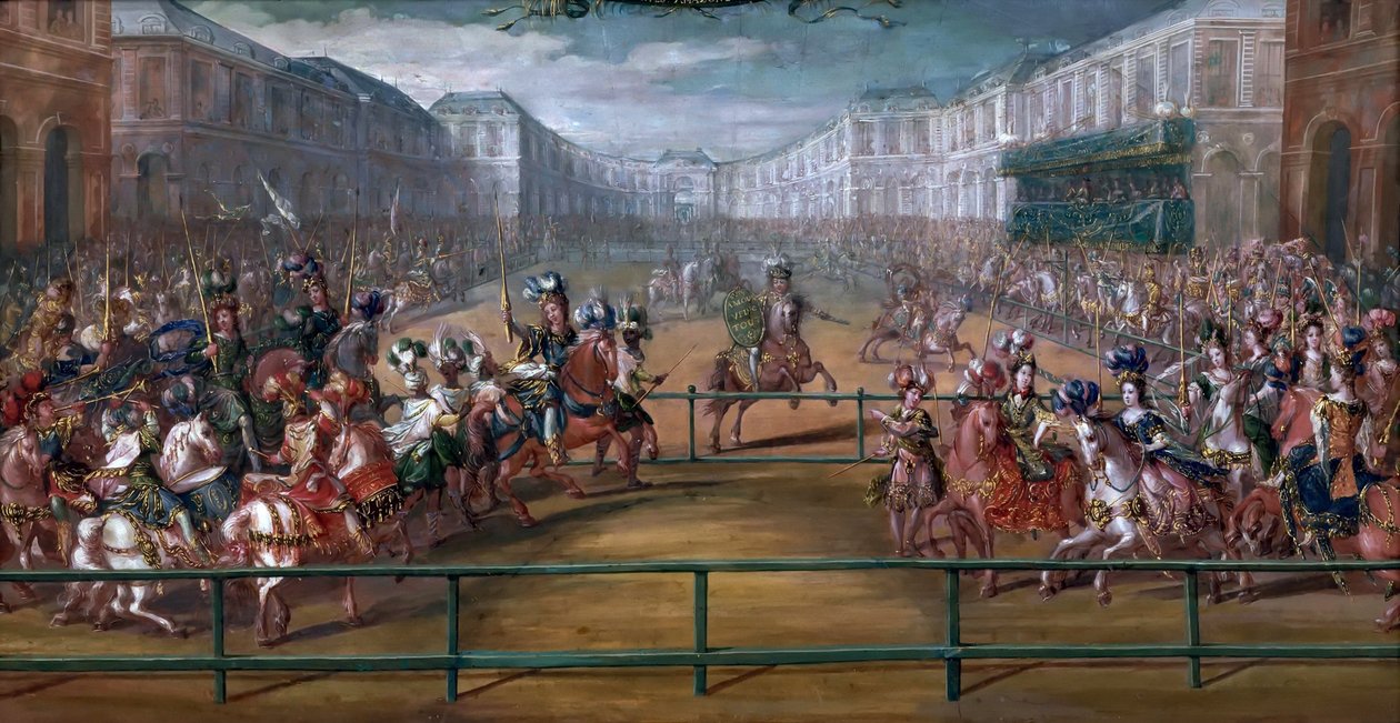 Pompézní Kolotoč galantských Amazonek čtyř částí světa od Jean Baptiste Martin