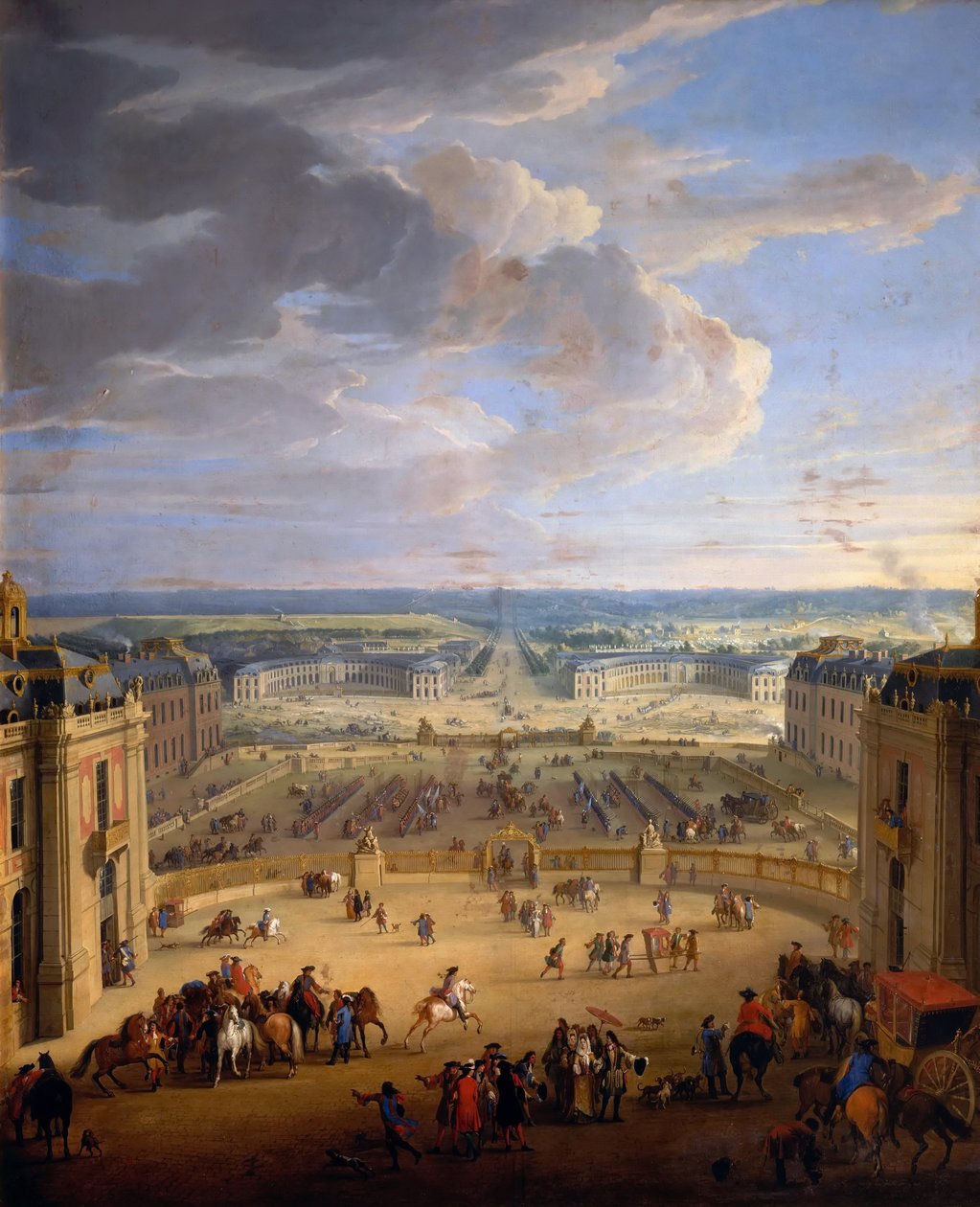 Královské stáje Grande Écurie v Château de Versailles od Jean Baptiste Martin