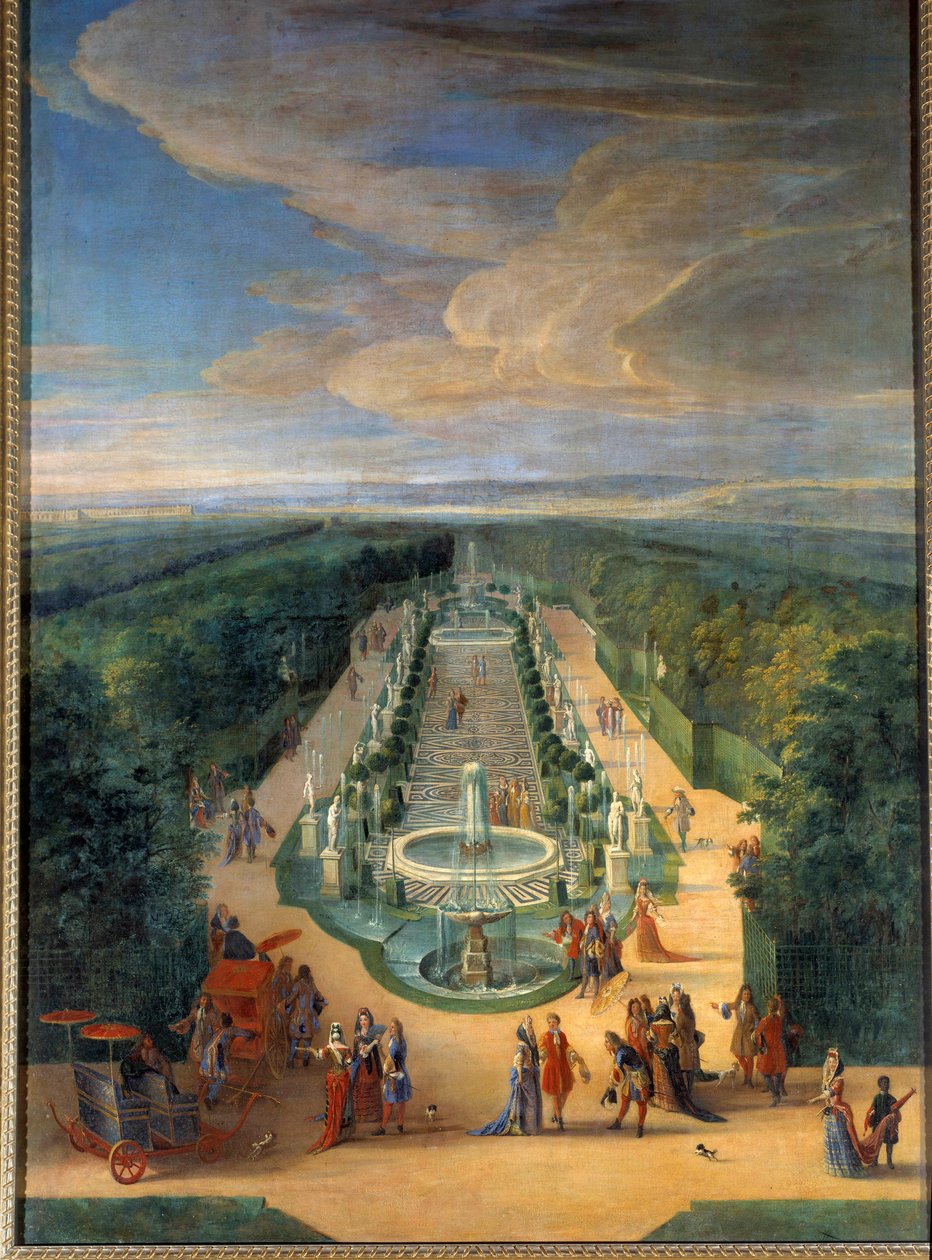 Pohled na háj Galerie des Antiques v zahradách Versailles Obraz Jean-Baptiste Martina (staršího) (1659-1735) Kolem 1688 Ne. 2x1,4 m Versailles, musee du chateau od Jean Baptiste Martin