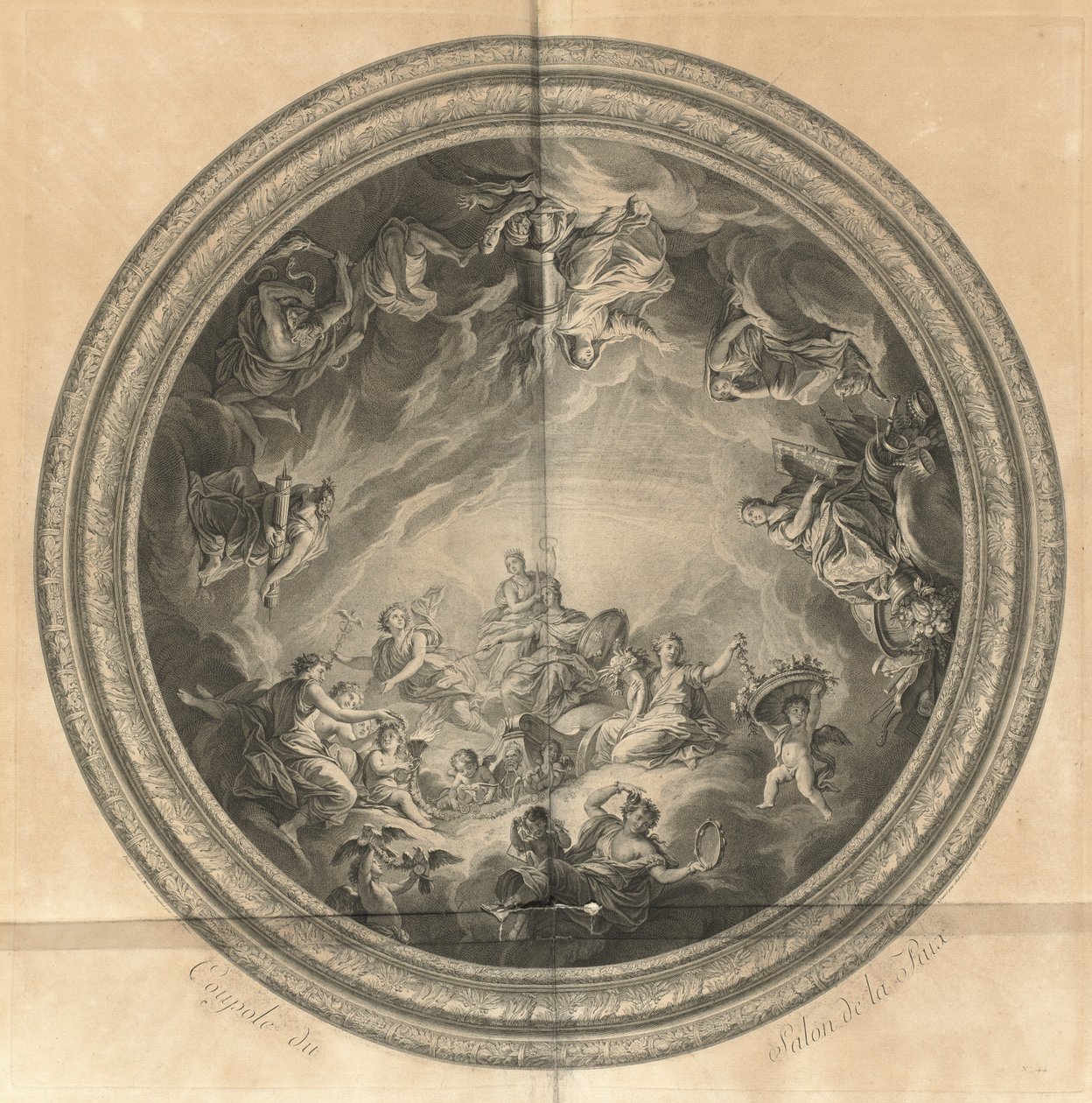 Kupole Salonu míru (Cupola of the Salon of Peace) [pl. 44] od Jean Baptiste Masse