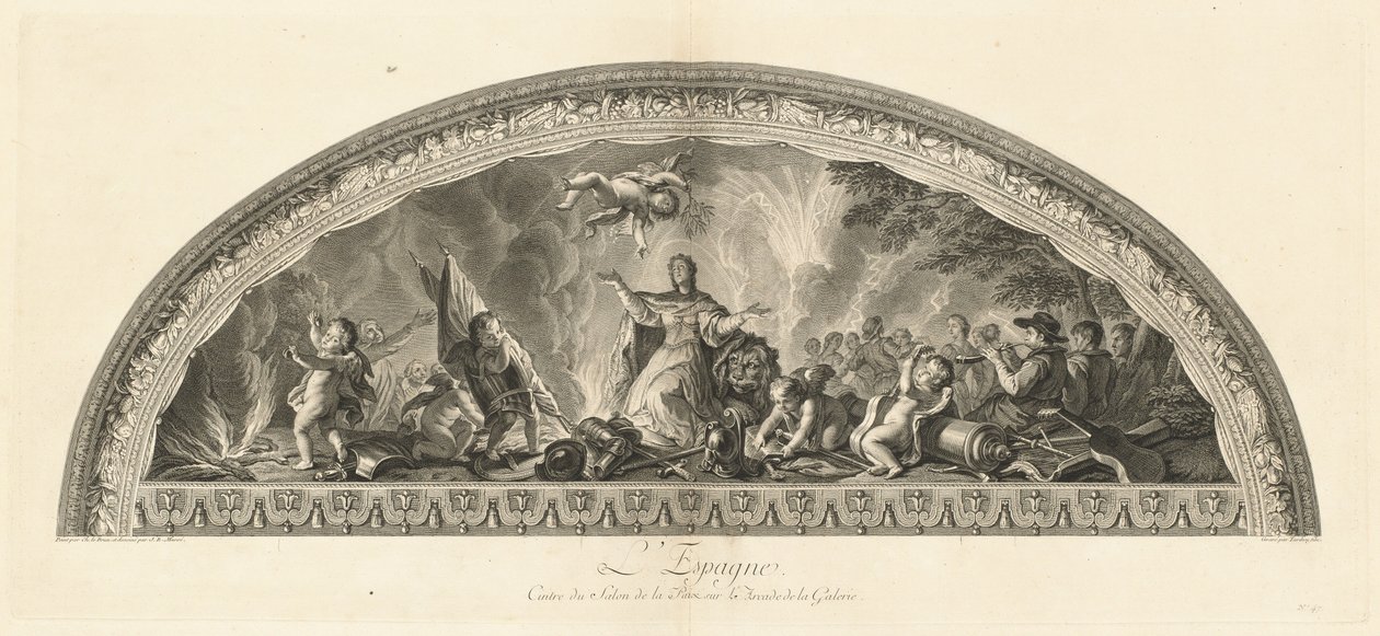Španělsko Věšák Salonu míru na pasáži galerie (Španělsko, centrum Salonu míru v pasáži galerie) [pl. 47] od Jean Baptiste Masse