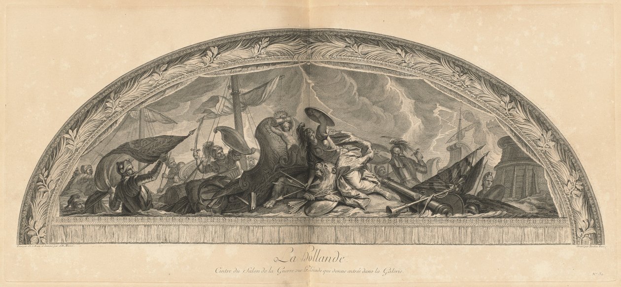 Holandsko, Centrum Salon of War v pasáži, která se otevírá do galerie (Holland, Centrum Salon of War v pasáži, která se otevírá do galerie) [pl. 39] od Jean Baptiste Masse