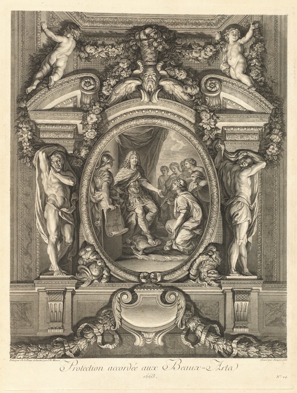 Ochrana udělená výtvarnému umění 1663 [pl. 24] od Jean Baptiste Masse