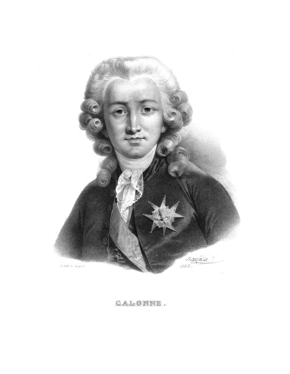 Charles Alexander z Calonne, c 1820. od Jean Baptiste Mauzaisse