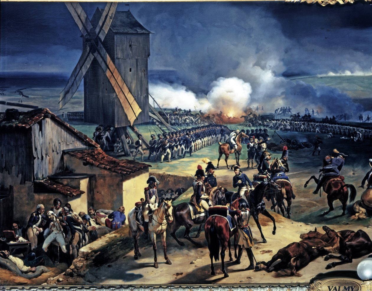 Francouzská revoluce: Bitva u Valmy, 20. 9. 1792.detail od Jean Baptiste Mauzaisse