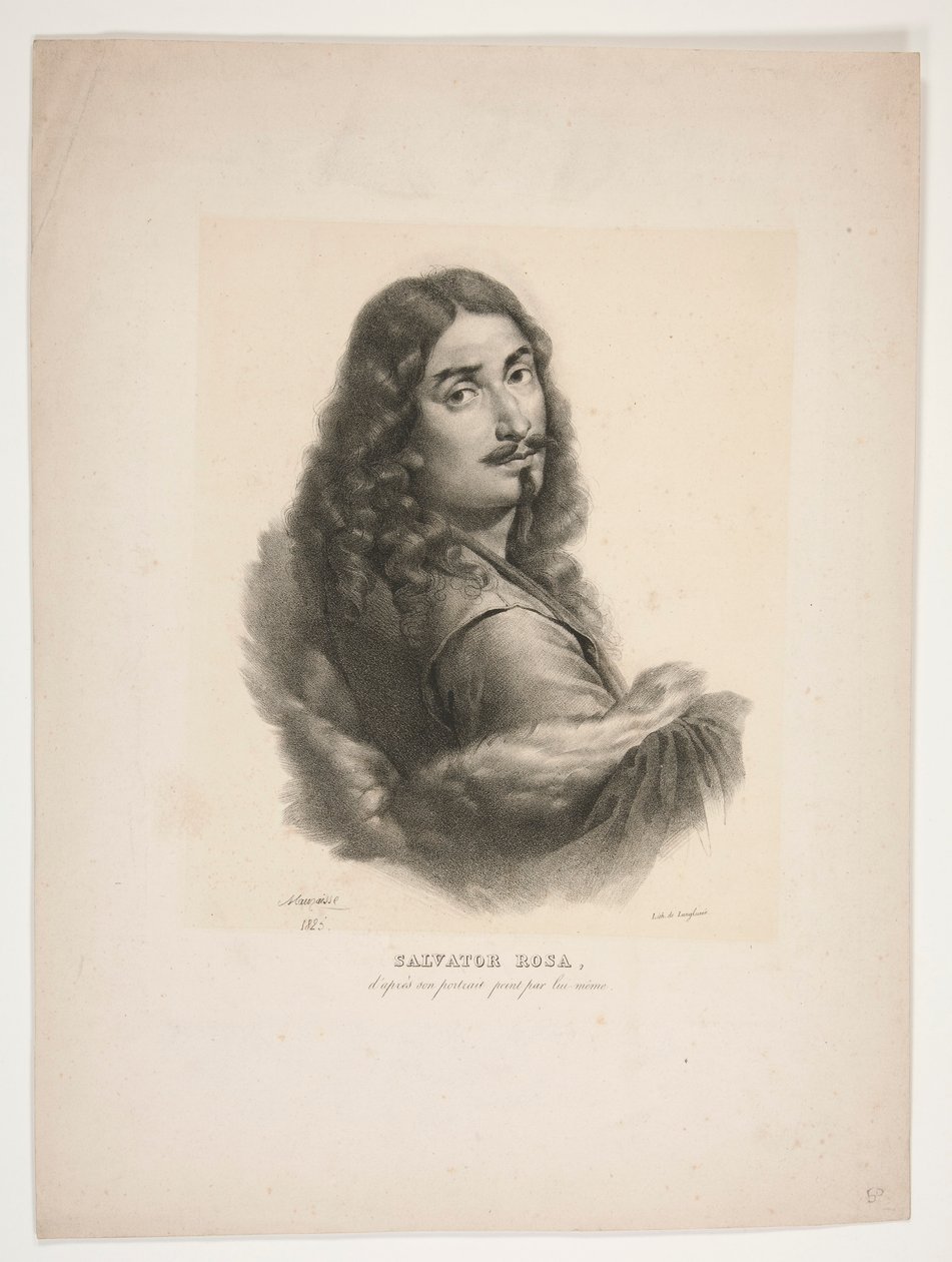 Portrét Salvator Rosa od Jean Baptiste Mauzaisse