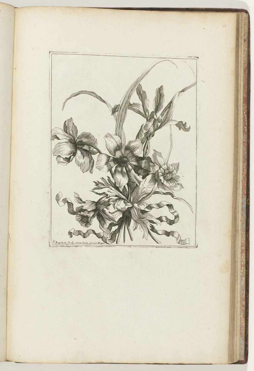 Vázaná kytice Les Petits Bouquets (název série) od Jean Baptiste Monnoyer