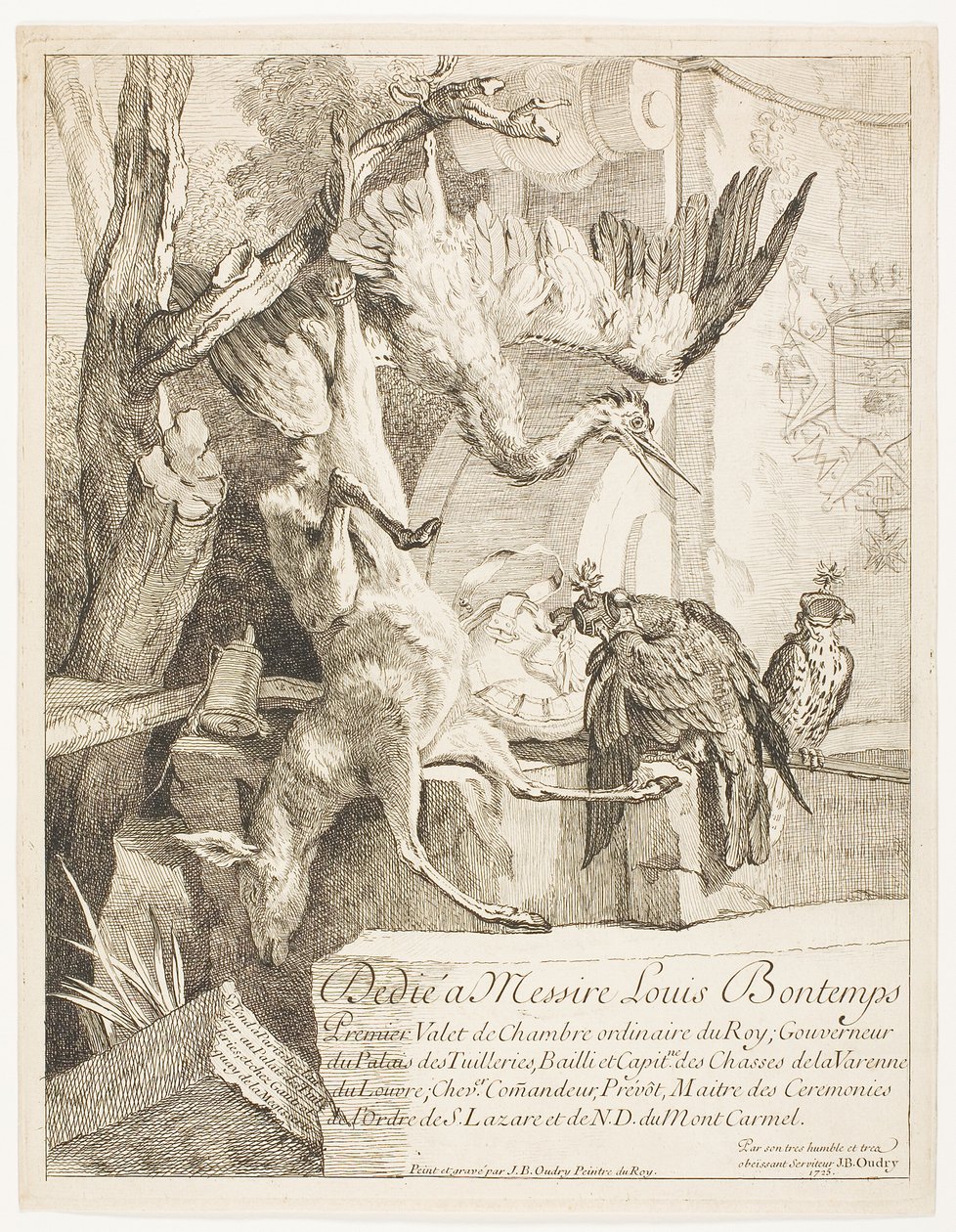 Čtyři lovecké subjekty, č. 1 od Jean Baptiste Oudry