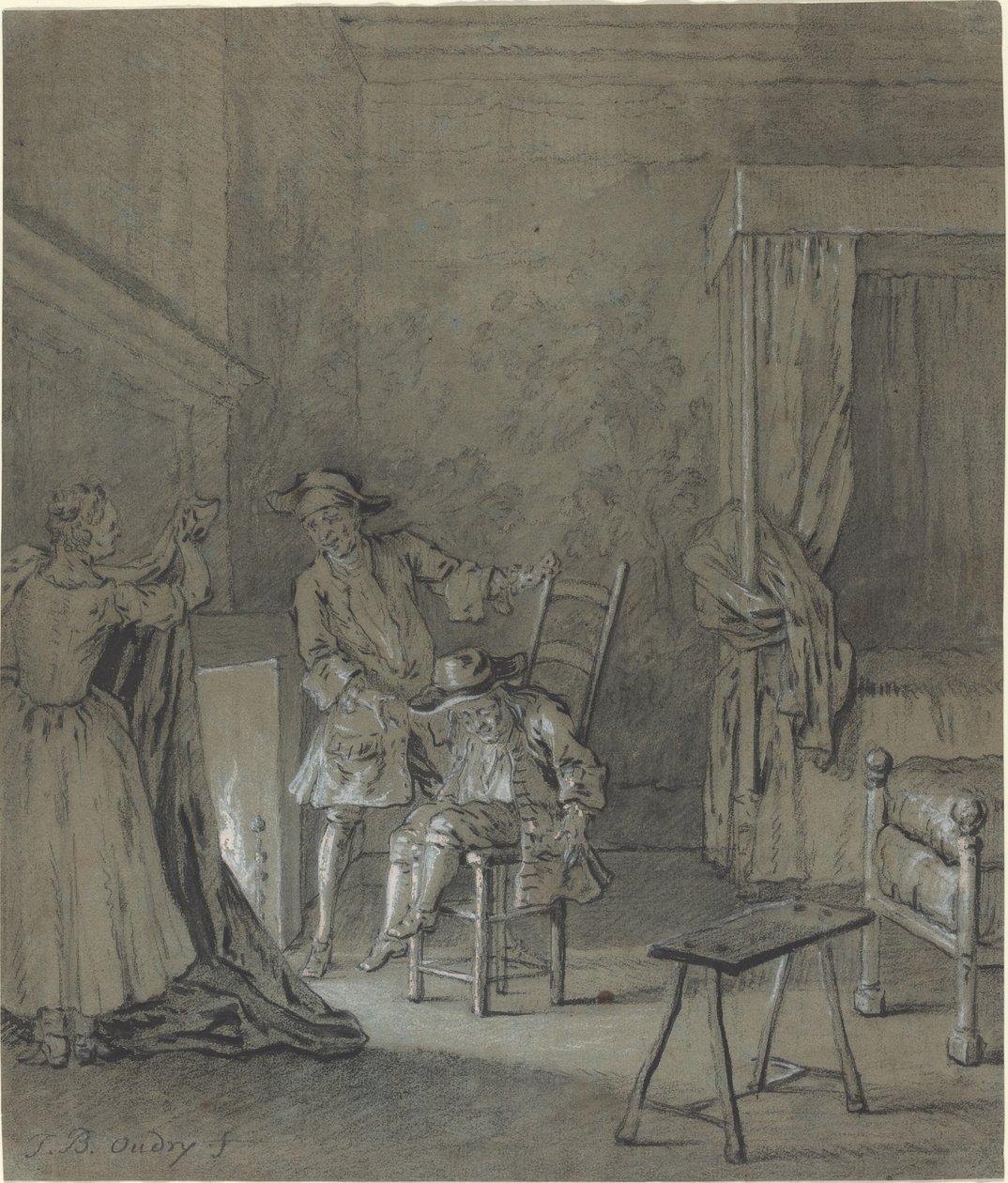 Ragotin opojený La Rancune od Jean Baptiste Oudry