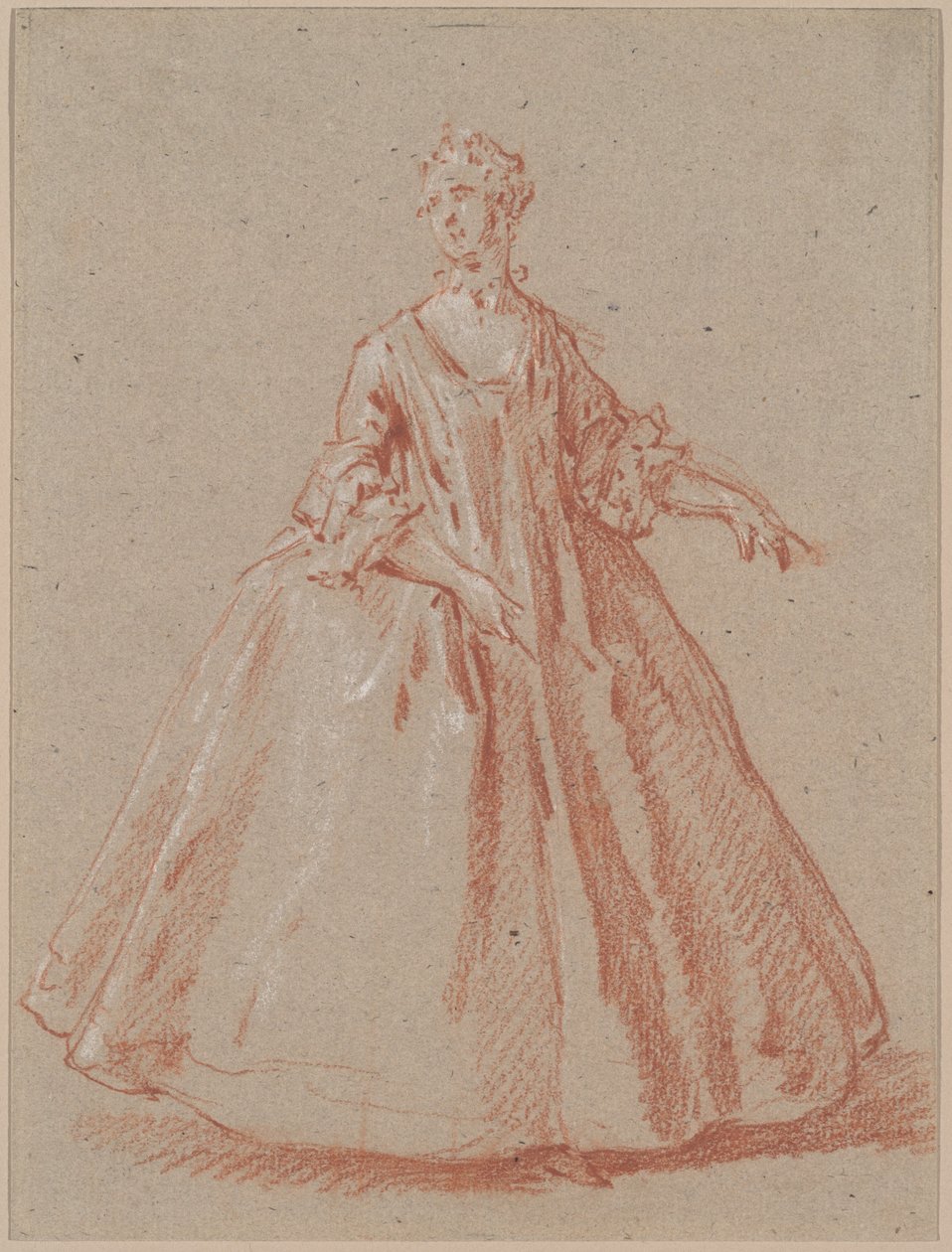 Stojící žena od Jean Baptiste Oudry