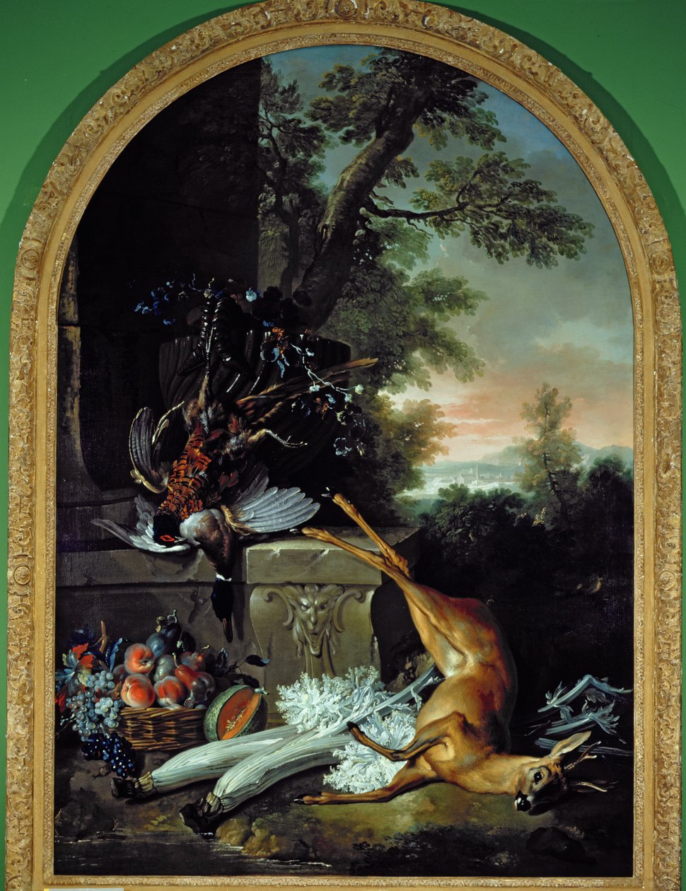 Zátiší s hrou v krajině, c.1730 od Jean Baptiste Oudry