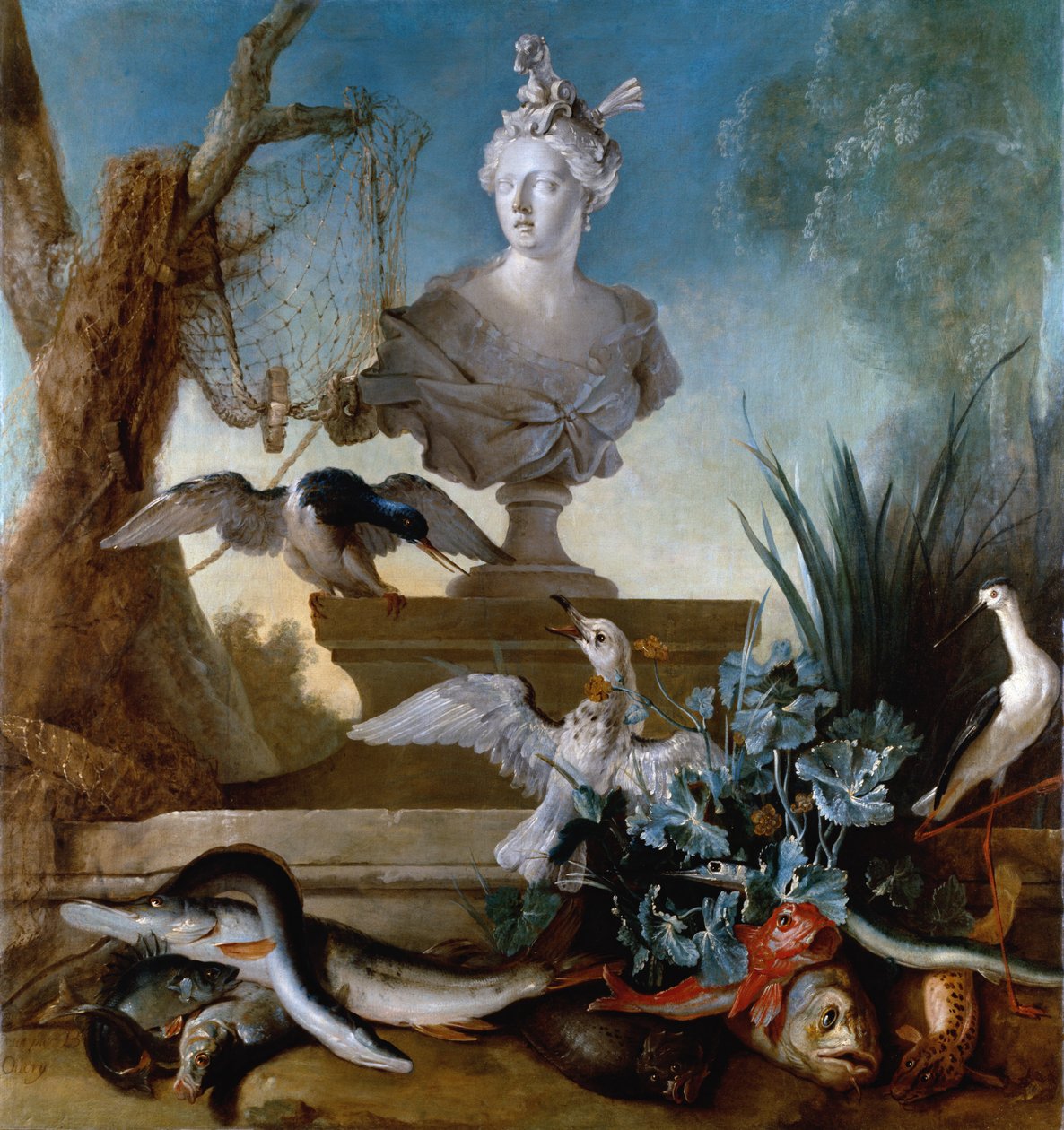 Čtyři kontinenty: Asie, 1722 (viz také 115958) od Jean Baptiste Oudry