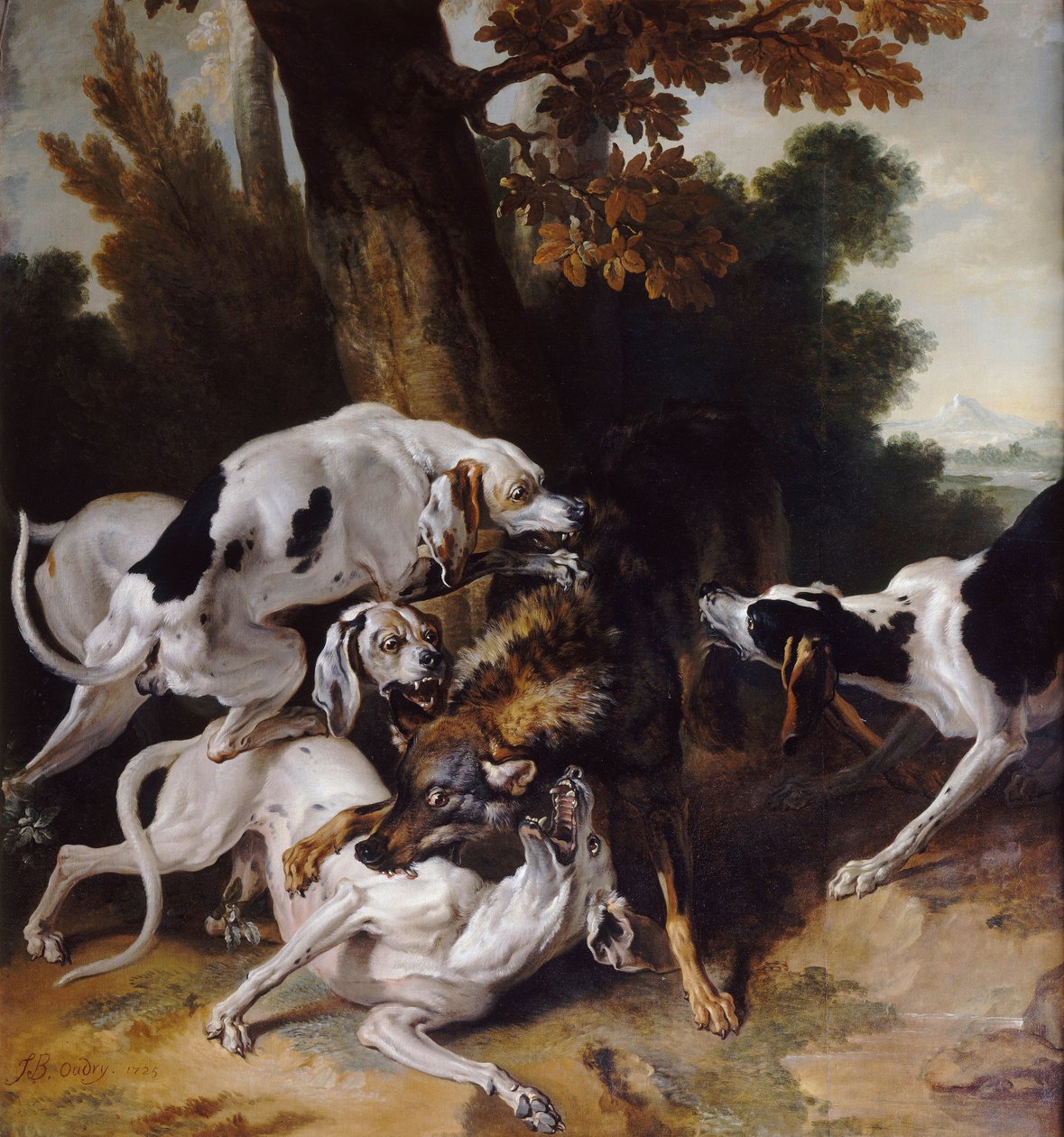Lov vlků, 1725 od Jean Baptiste Oudry