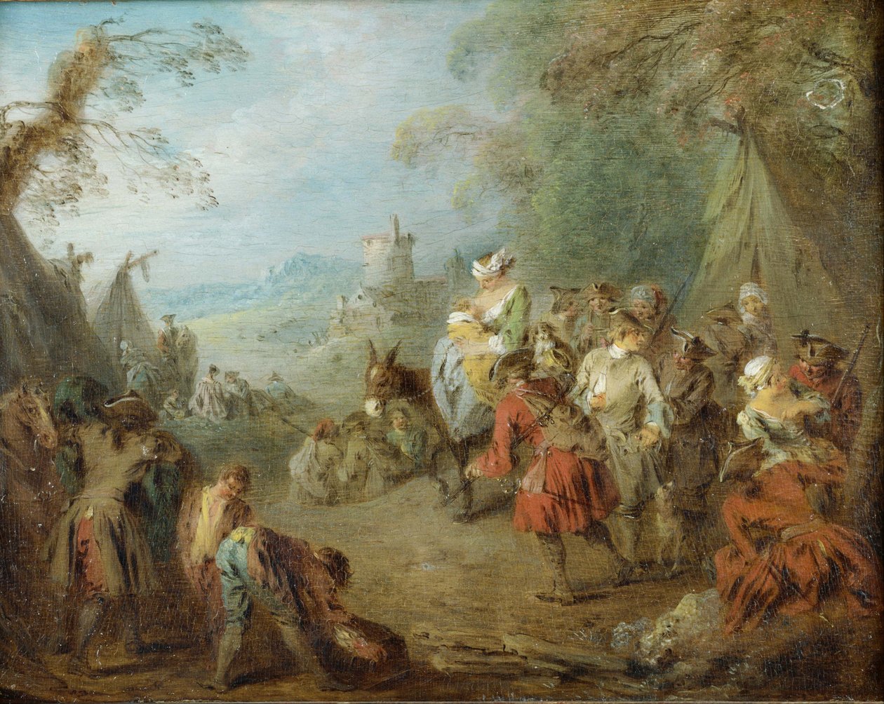 Tábor (Zastavení vojáků) od Jean Baptiste Pater