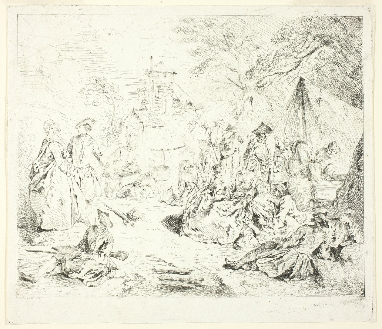 Halte de Soldates od Jean-Baptiste Pater