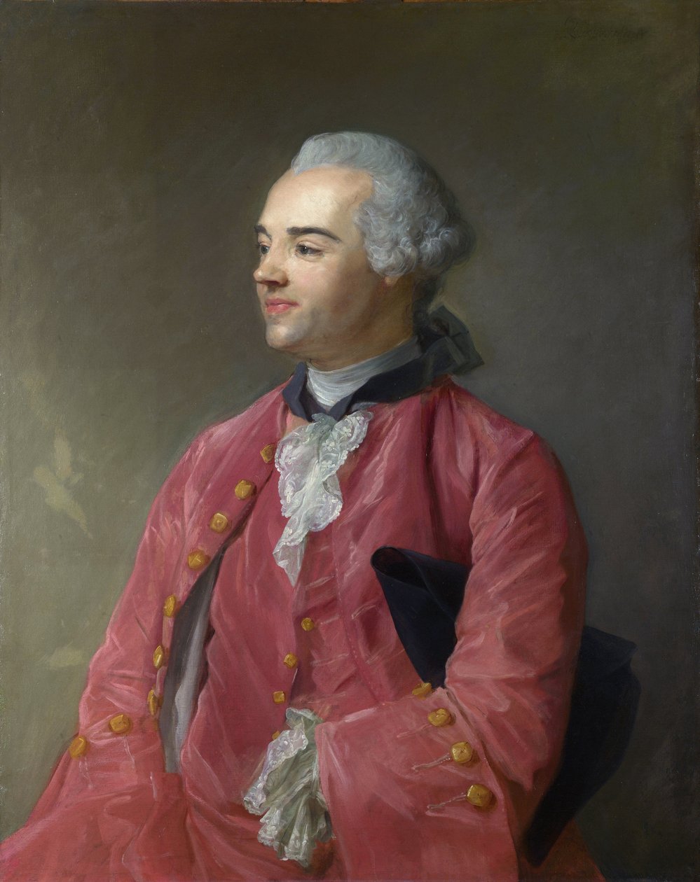 Perronneau, Jean-Baptiste (1715-1783) Portrét autora Jacques Cazotte (1719-1792) Olej na plátně cca 1760 Národní galerie, Londýn 92,1x73 od Jean Baptiste Perronneau