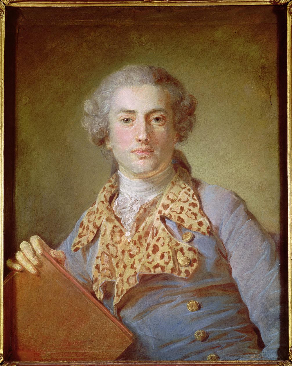Portrét Jean-Georges Noverre (1727-1810), 1764 (pastel na papíře) od Jean Baptiste Perronneau
