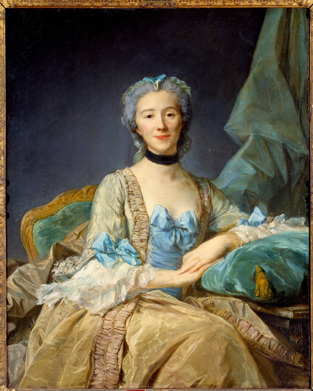 Portrét Madame de Sorquainville - Obraz Jean-Baptiste Perroneau (Jean Baptiste Perronneau) (1715-1783) - v h s/t 1,01 x 0,81 m - Paříž, muzeum Louvre - Portrét Madame de Sorquainville. Obraz Jean-Baptiste Perroneau (1715-1783) - 1,01 x 0 od Jean Baptiste Perronneau