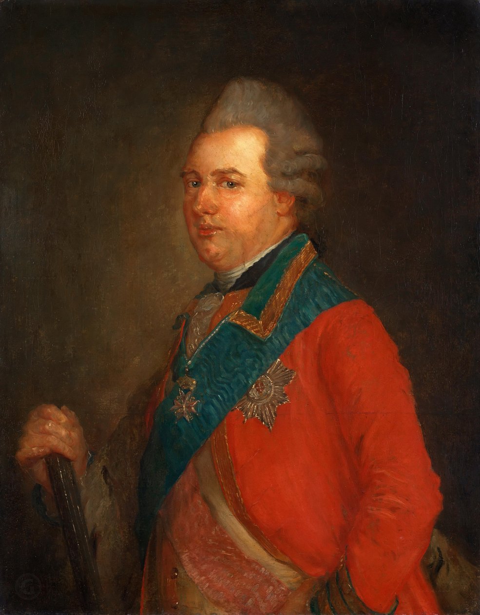 Portrét prince Charlese Hesensko-Kasselského 1744-1836. od Jean Baptiste Perronneau