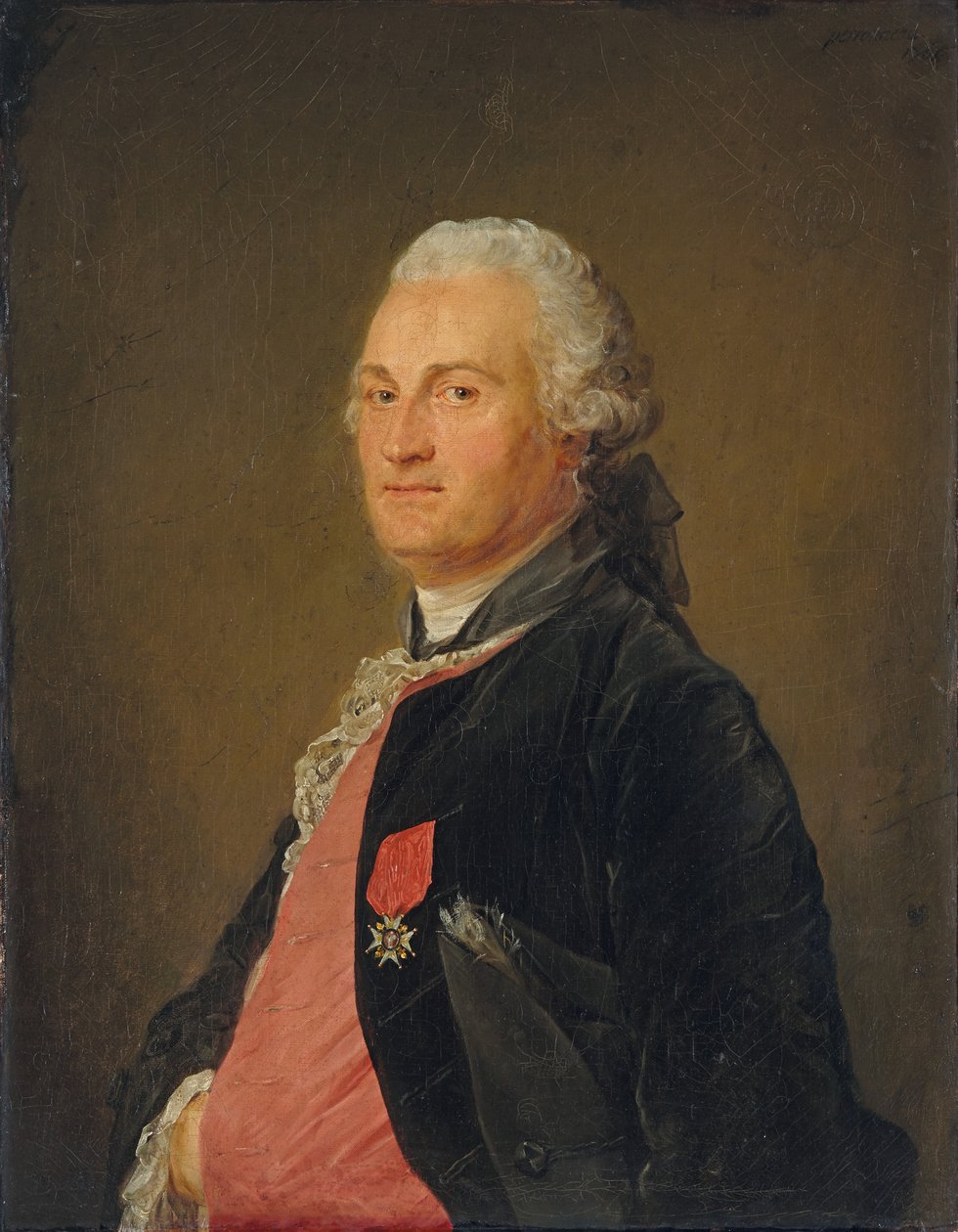 Comte d"Artois v uniformě, 1765 od Jean Baptiste Perronneau