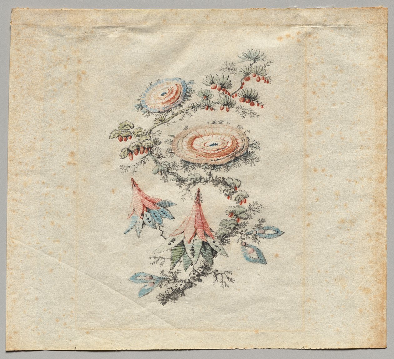 Flower Embroidery Design for Silk Manufactory of Lyon   1312749   cs       czech Successfully Translated  Original: Denmark: Bornholm, Osterlars Church (colour litho) Translat: Denmark: Bornholm, Osterlars Church (colour litho) 1322110 cs czech Successfull od Jean Baptiste Pillement