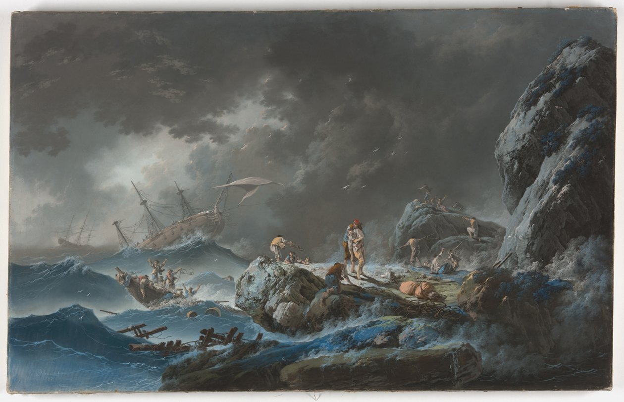 Vrak lodi od Jean Baptiste Pillement